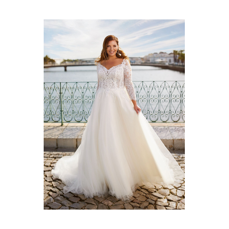 Tres Chic ME23325 - Grote maten trouwjurk