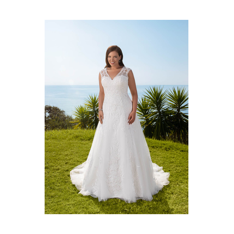 Tres Chic ME21301 - Grote maten trouwjurk