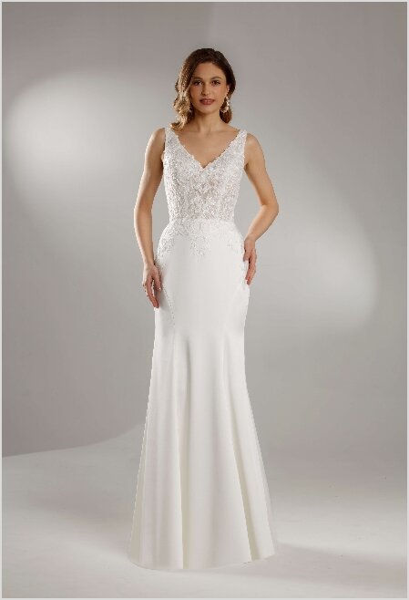 Bruidswinkel Sliedrecht Een foto van een elegante bruidsjurk in de bruidswinkel van Sliedrecht, perfect voor een romantische bruiloft.