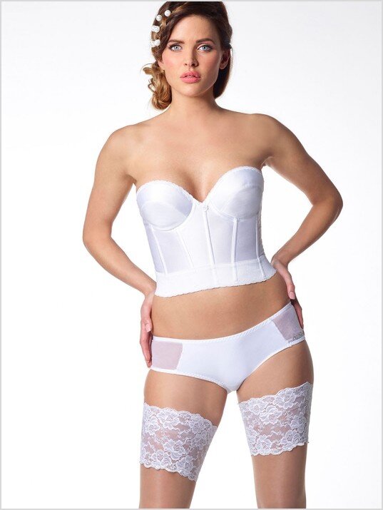 Bustier 203 Satijn Poirier bruidslingerie