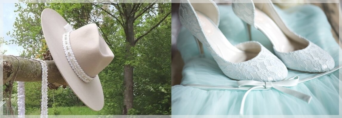Bruidsaccessoires | Bruidsboutique La Romance | Bleskensgraaf Zuid-Holland | Nederland | Bruidshoeden | Bruidsschoenen