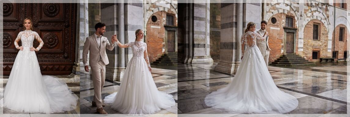 Bruidsmode met mouwen