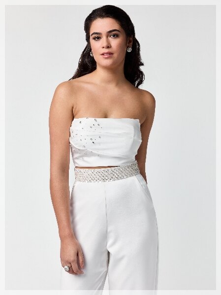 Ceintuur Poirier 75080 - Trendy ceintuur met schitterende strasssteentjes