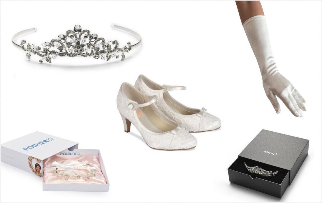 Haaraccessoires van Abrazi, Poirier en bruidsschoenen van Pink by Paradox Haaraccessoires van Abrazi, Poirier en bruidsschoenen van Pink by Paradox