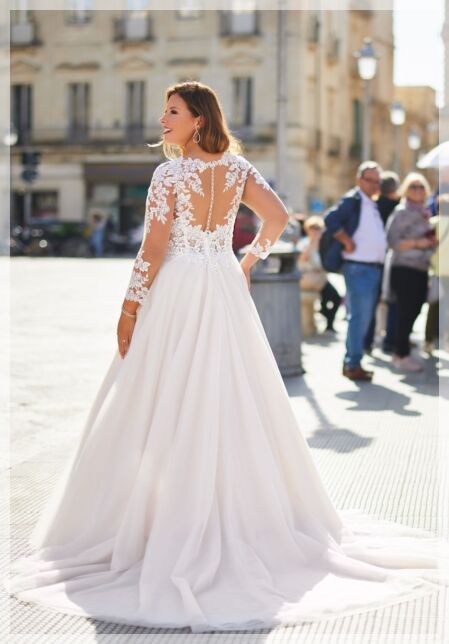 Grote maten trouwjurken