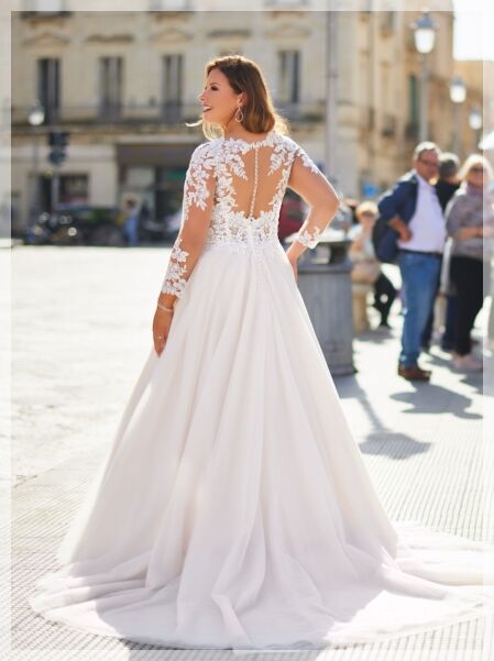 Grote maten trouwjurken