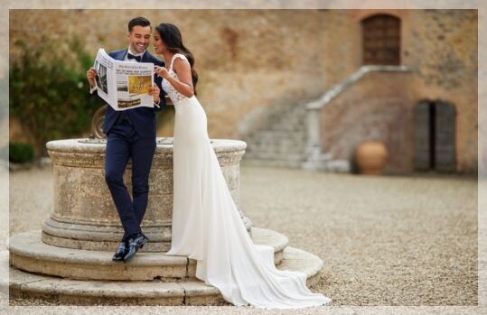 De allermooiste strand trouwjurken bij Bruidsboutique La Romance in Bleskensgraaf Zuid-Holland, Nederland.