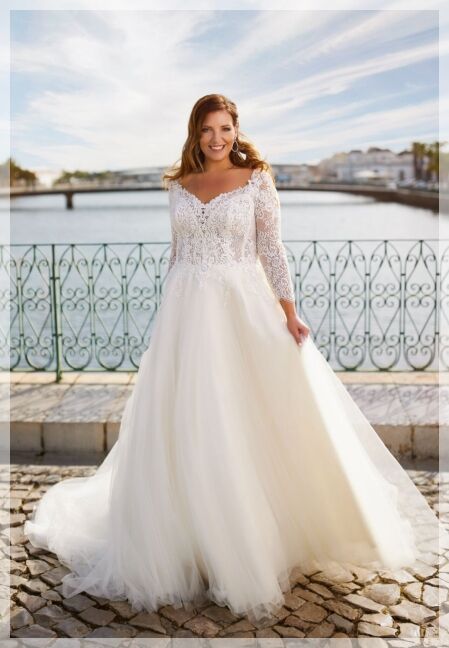 Grote maten trouwjurken