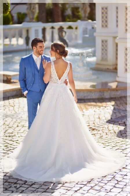 Trouwjurken open rug