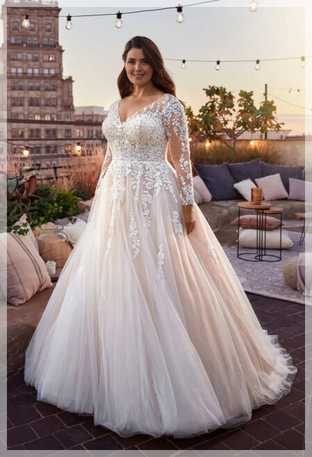 Grote maten trouwjurken