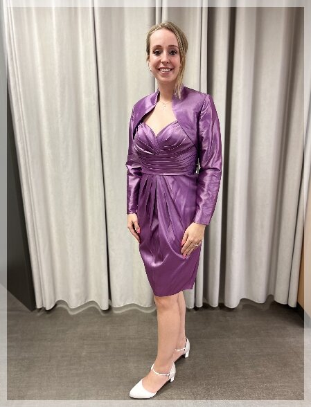 Elegance Complete - Paars Galajurkje met Bijpassend Jasje