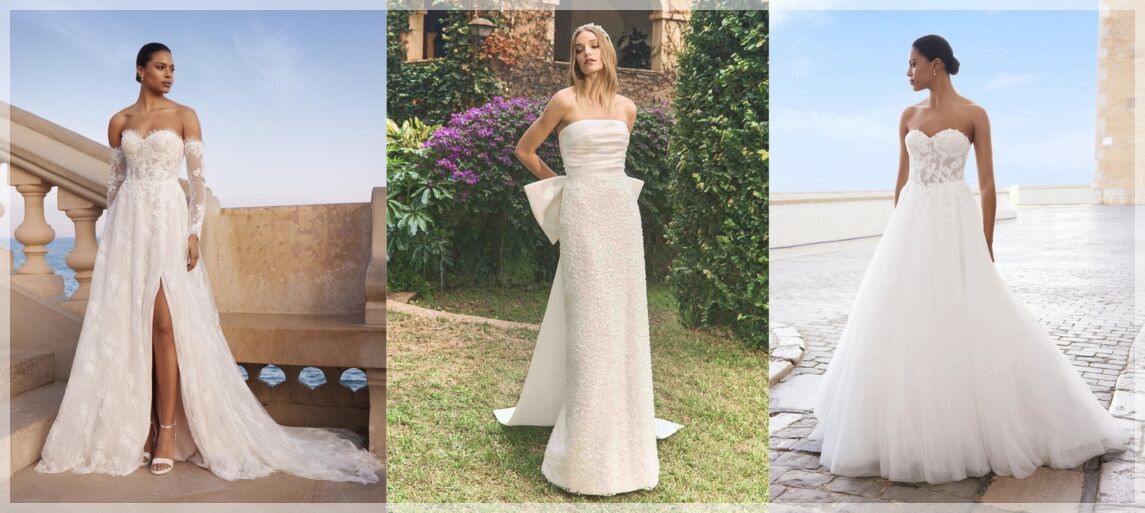 Strapless trouwjurken