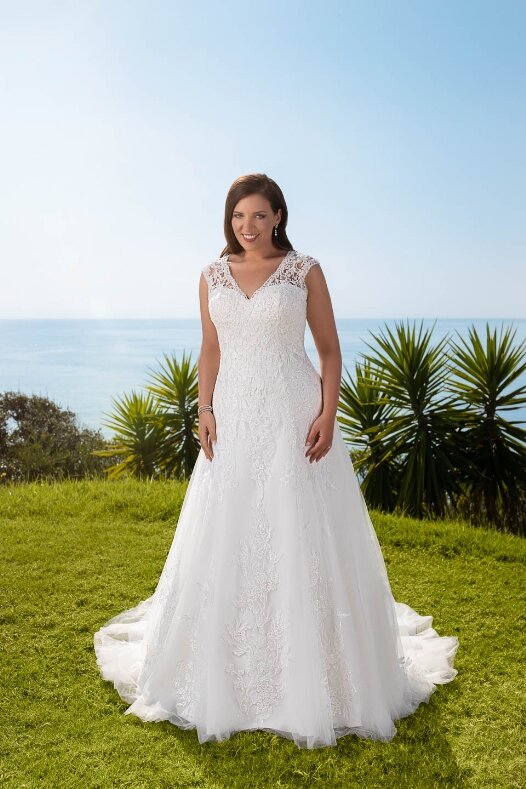 Grote maten bruidsjapon Tres Chic 21301 Grote maten bruidsjapon Tres Chic 21301