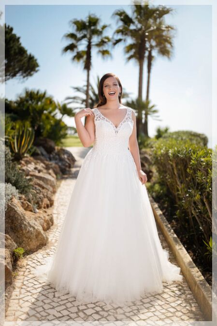 Grote maten trouwjurken